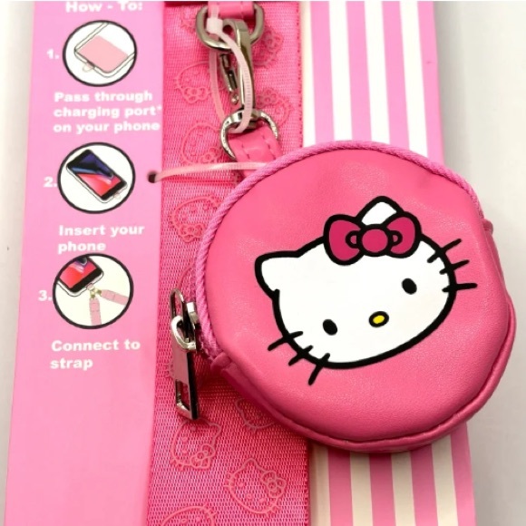 🎀 Hello Kitty Travel Strap Phone Coin Purse - Picture 6 of 8